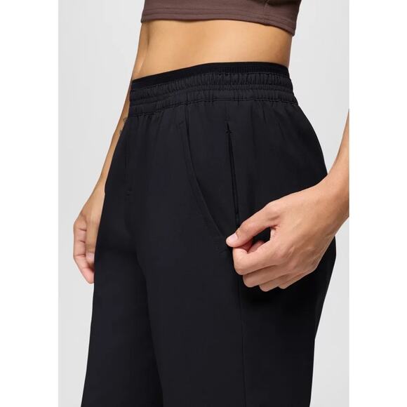 Prana Wonderland Rocks E-Waist Jogger Women's L Reg Black Standard Fit Mid Rise - Picture 3 of 13